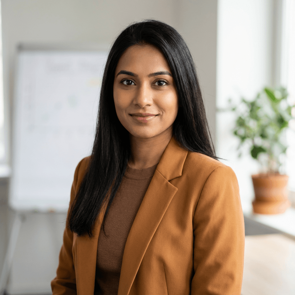 Priya Sharma, founder of a D2C skincare brand in Gurugram
